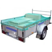 Cargo Netz 250 x 350 cm Schnelle einfache Montage mit Gummileine an Halteösen und Haken Ladehöhe anpassbar - inkl. Allzweck-Gummispanner mit Haken